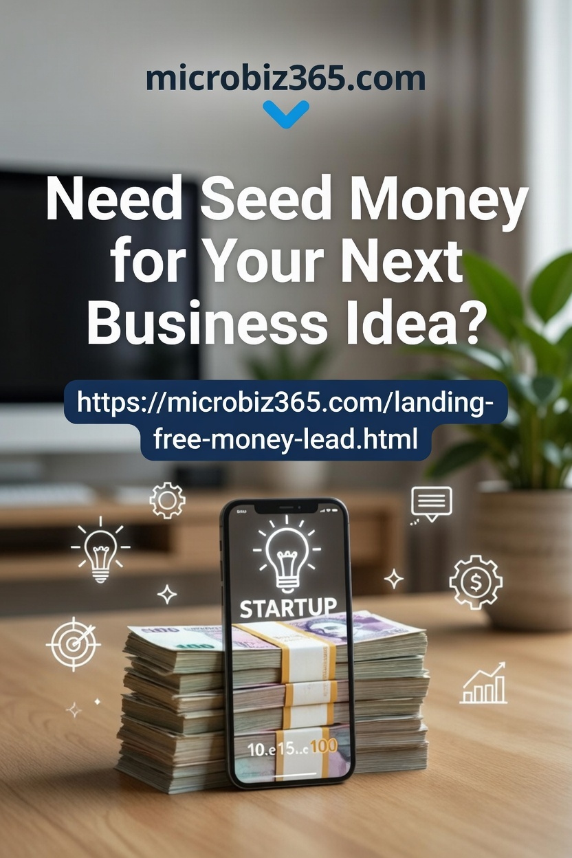 Need seed money for your next business idea? Free guide — MicroBiz365